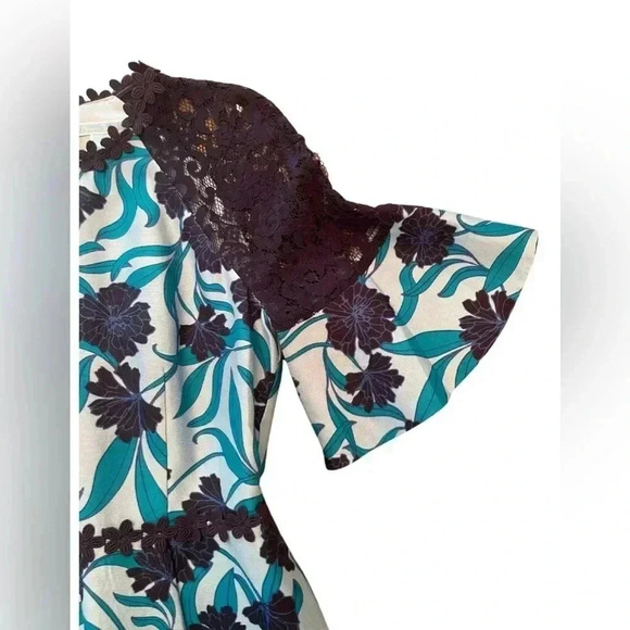 Draper James Blue Buttercup Bloom Floral Dress Size 6 - Picture 6 of 15